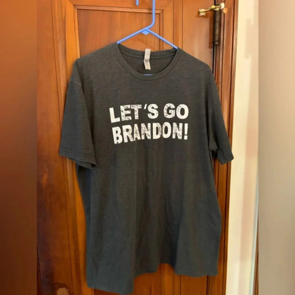 Let’s Go Brandon T-Shirt Men’s 2XL Black FJB
